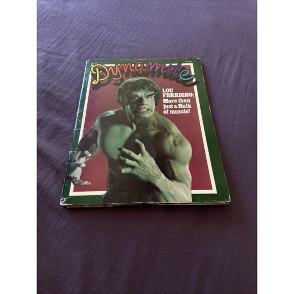 Lou‎ Ferrigno The Hulk Dynamite Magazine 1978